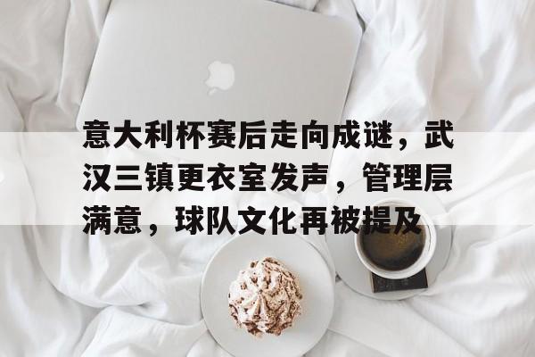 开云登录入口-意大利杯赛后走向成谜，武汉三镇更衣室发声，管理层满意，球队文化再被提及的简单介绍